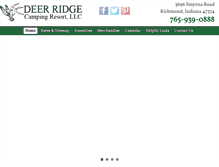 Tablet Screenshot of deerridgecampingresort.com
